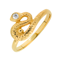 Gold snake ring