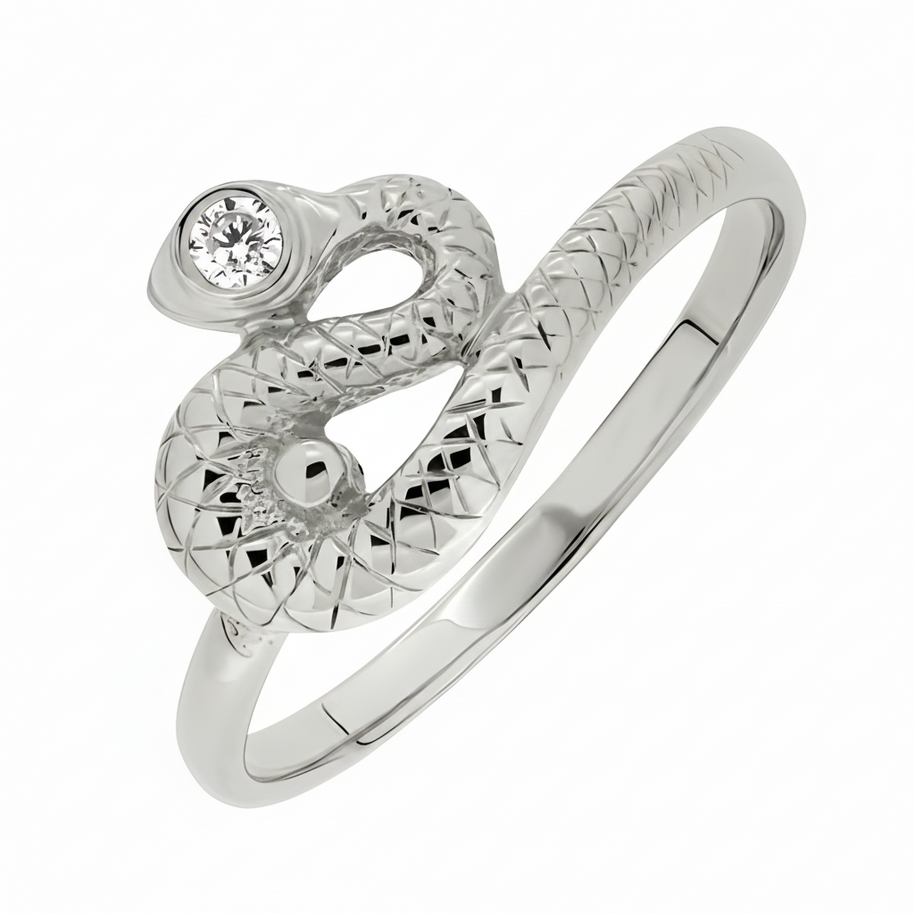 Gold snake ring