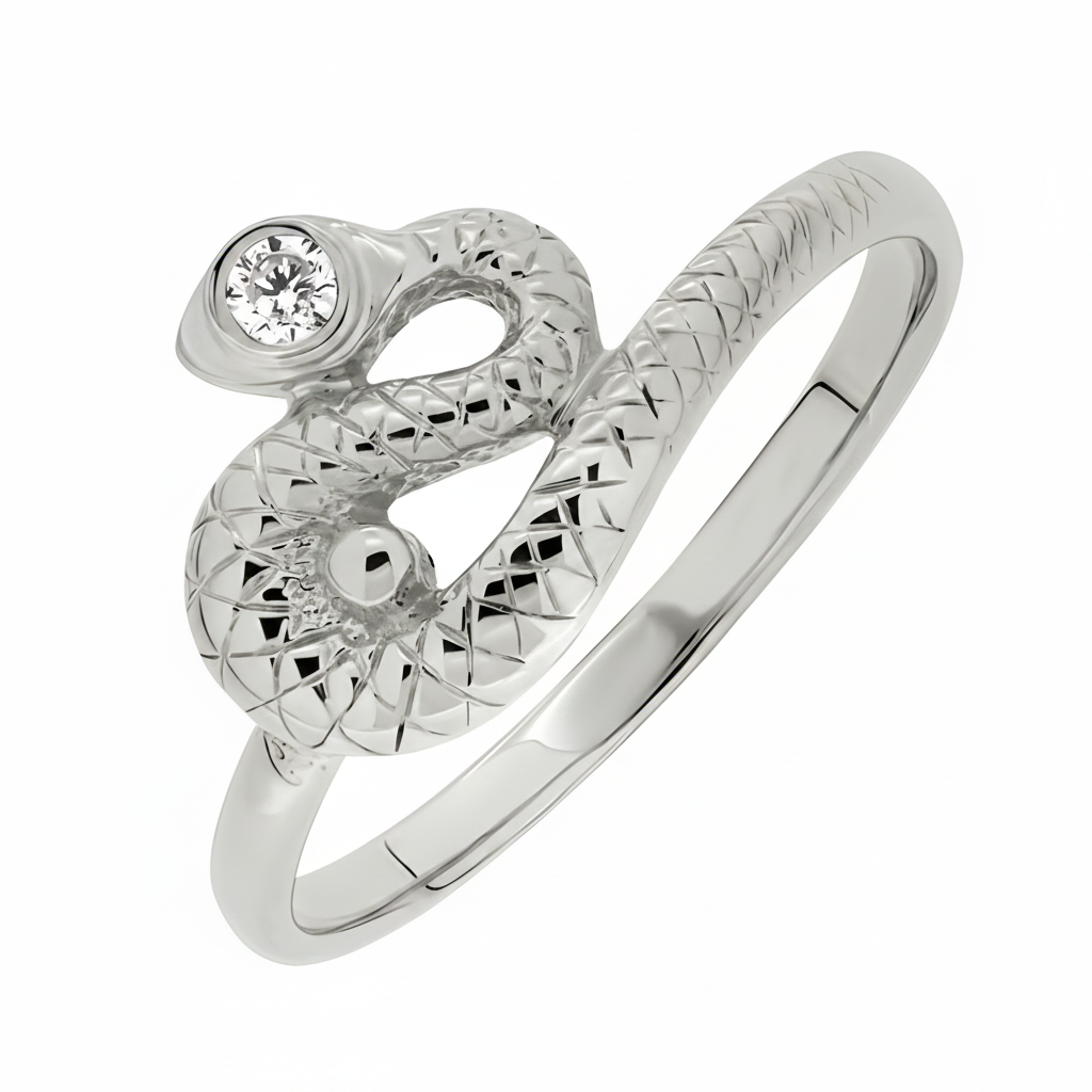 Gold snake ring