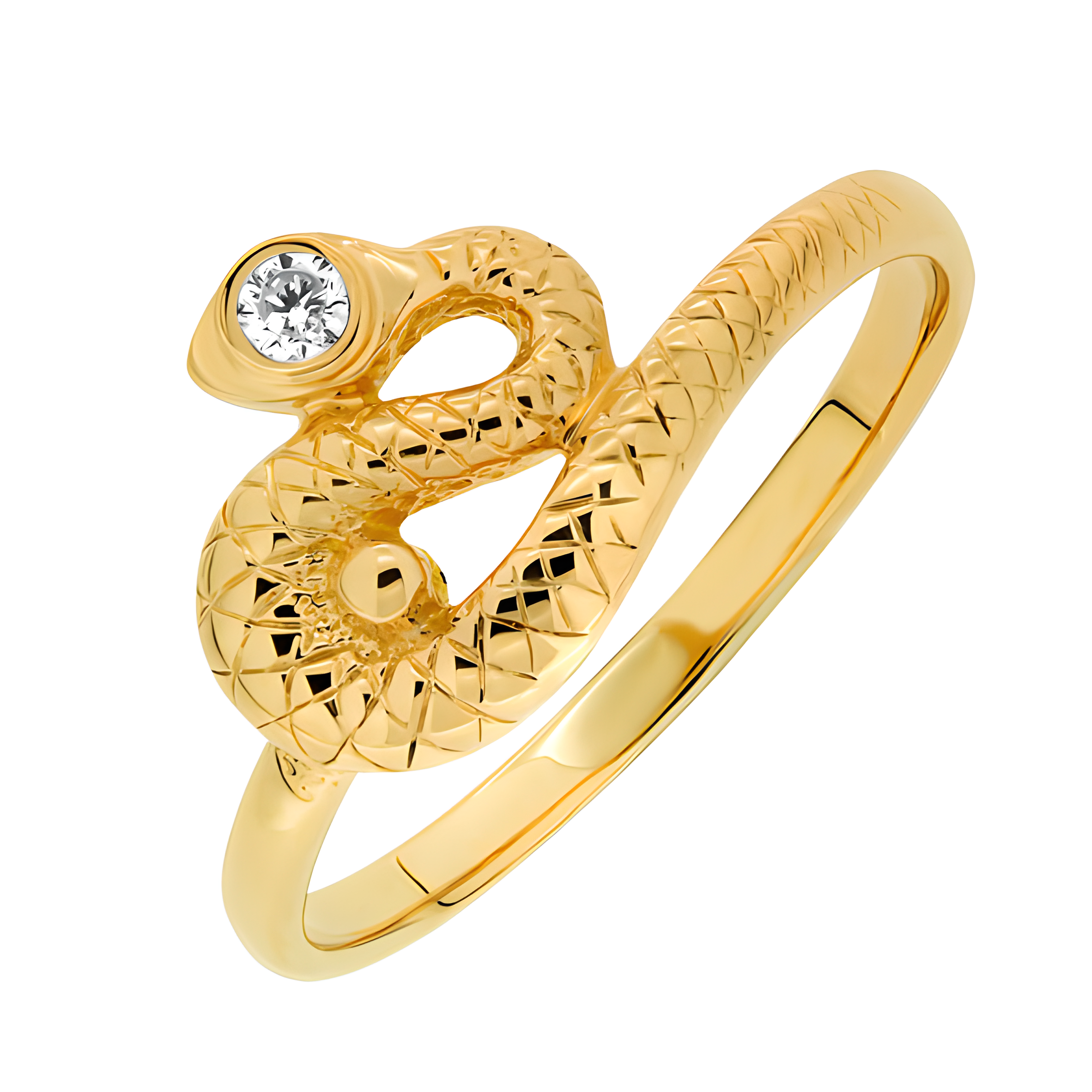 Gold snake ring