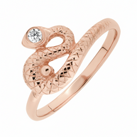 Gold snake ring
