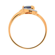 Damenring in Rotgold 585 mit Zirkonia