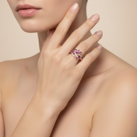 Damenring mit Amethyst