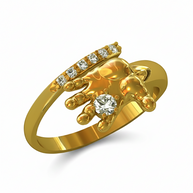 Baby hand, women's ring baby hand