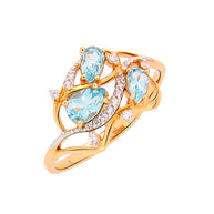 Ring in Rotgold 585