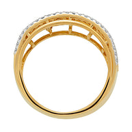 Damenring aus Gold mit Zirkonia