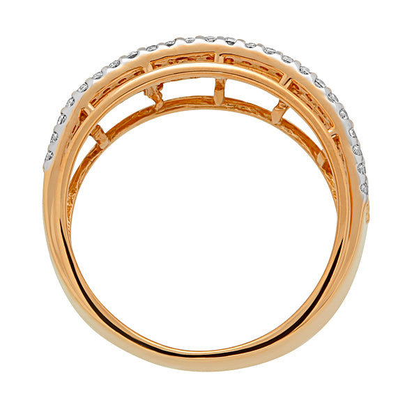 Damenring aus Gold mit Zirkonia