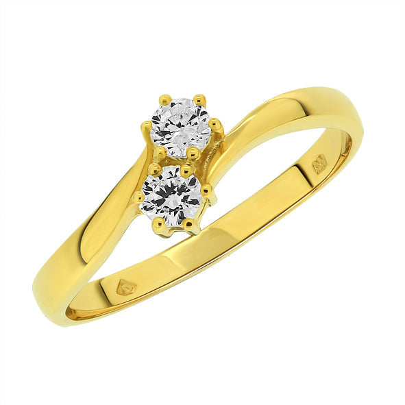 Verlobungsring mit Zirkonia