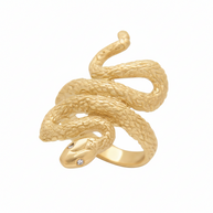 Gold snake ring
