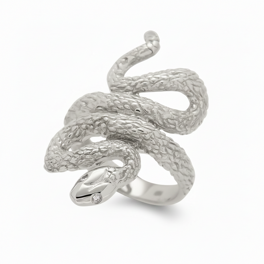 Gold snake ring
