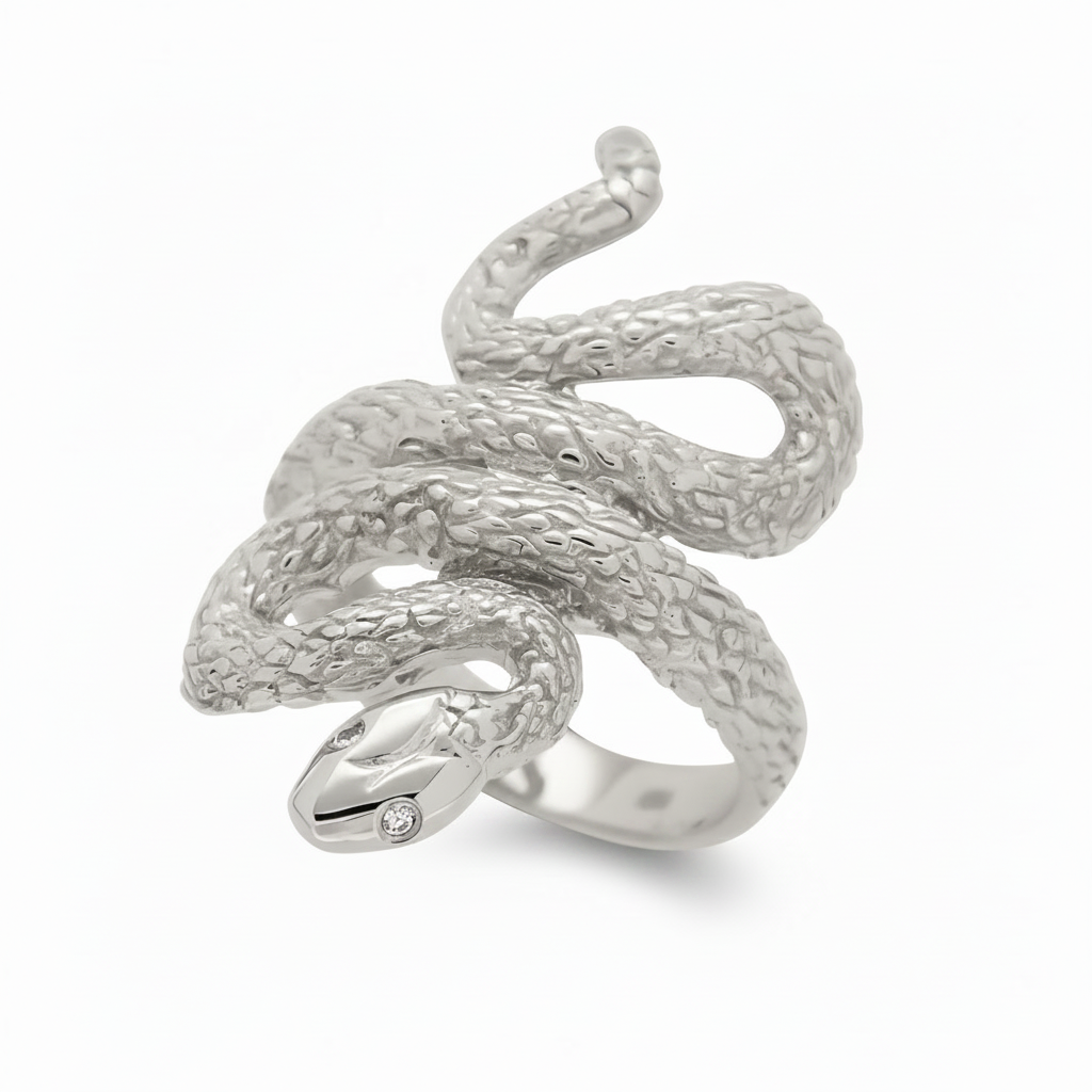 Gold snake ring