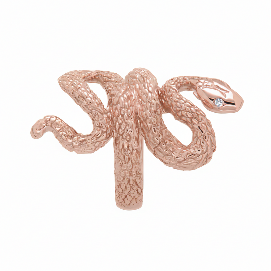 Gold snake ring