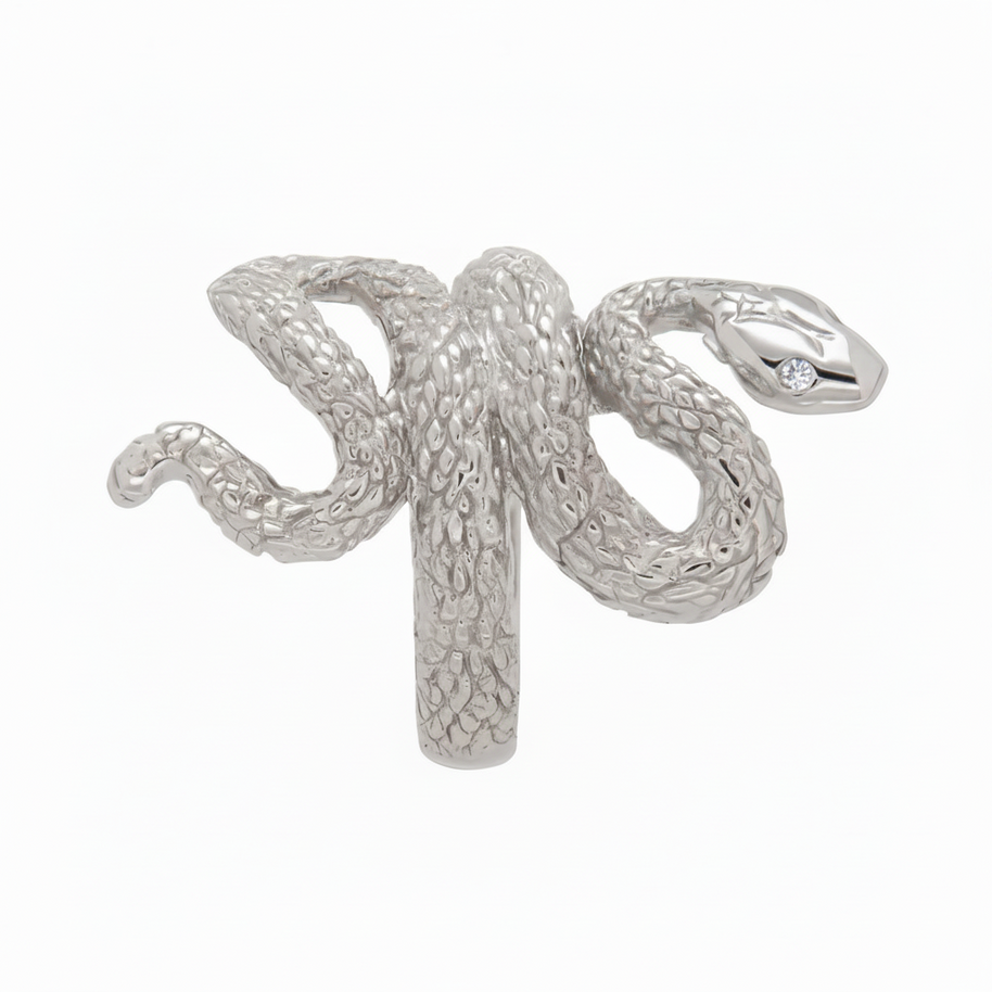 Gold snake ring