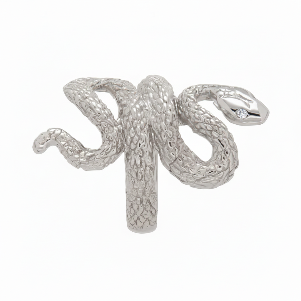 Gold snake ring
