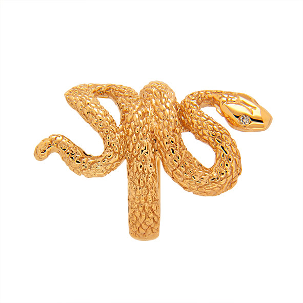 Gold snake ring