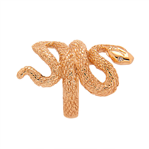 Gold snake ring