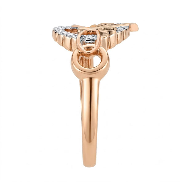 Damen-Goldring aus Rotgold 585