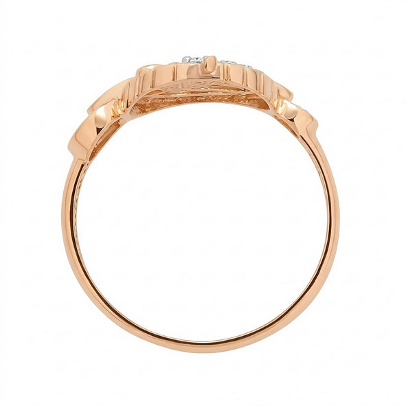 Damen-Goldring aus Rotgold 585