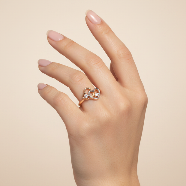 Herz Ring mit Zirkonia