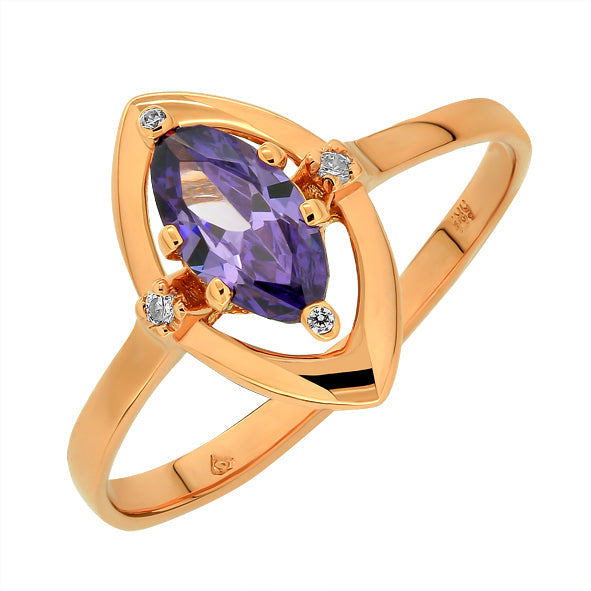 Goldring Damenring mit Zirkonia