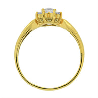 Damenring Verlobungsring mit Zirkonia