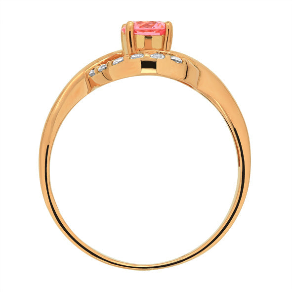 Goldring Damenring mit Zirkonia