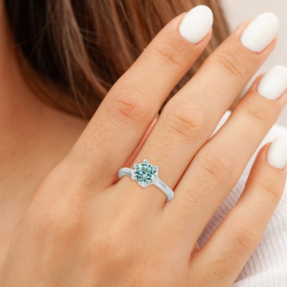 Damenring Verlobungsring mit Zirkonia