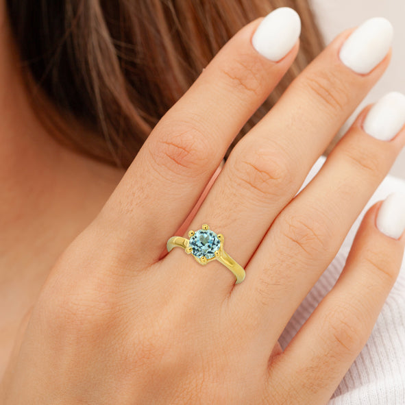 Damenring Verlobungsring mit Zirkonia