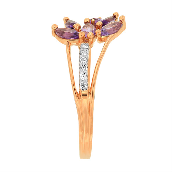 Goldring Damenring mit Zirkonia
