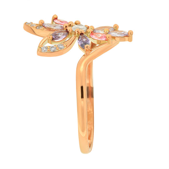 Goldring Damenring mit Zirkonia
