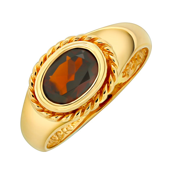 Goldring Damenring mit Granat