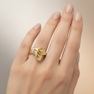 Gold women's ring Calla