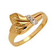 Gold women's ring Calla