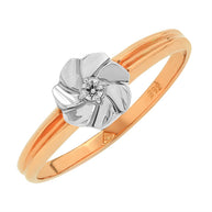 Damenring in Rotgold 585 mit Zirkonia