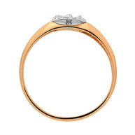 Damenring in Rotgold 585 mit Zirkonia