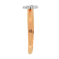 Damenring in Rotgold 585 mit Zirkonia