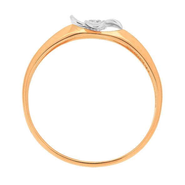 Damenring in Rotgold 585 mit Zirkonia