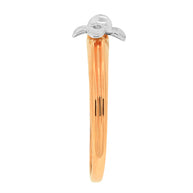 Damenring in Rotgold 585 mit Zirkonia