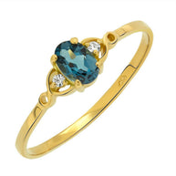 Damenring in Gelbgold