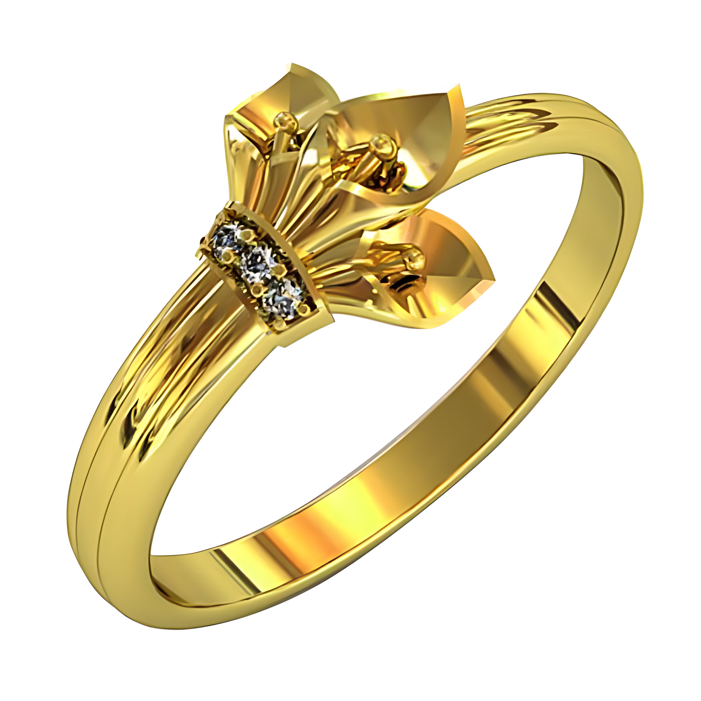 Ladies' Calla ring in gold