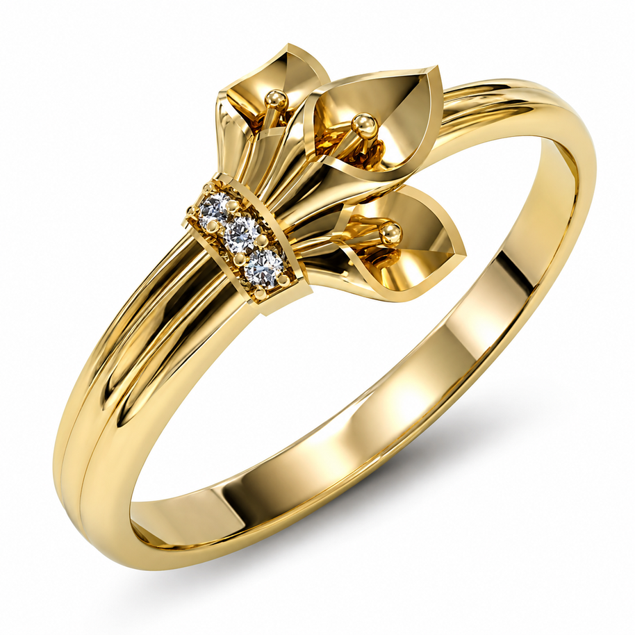 Ladies' Calla ring in gold