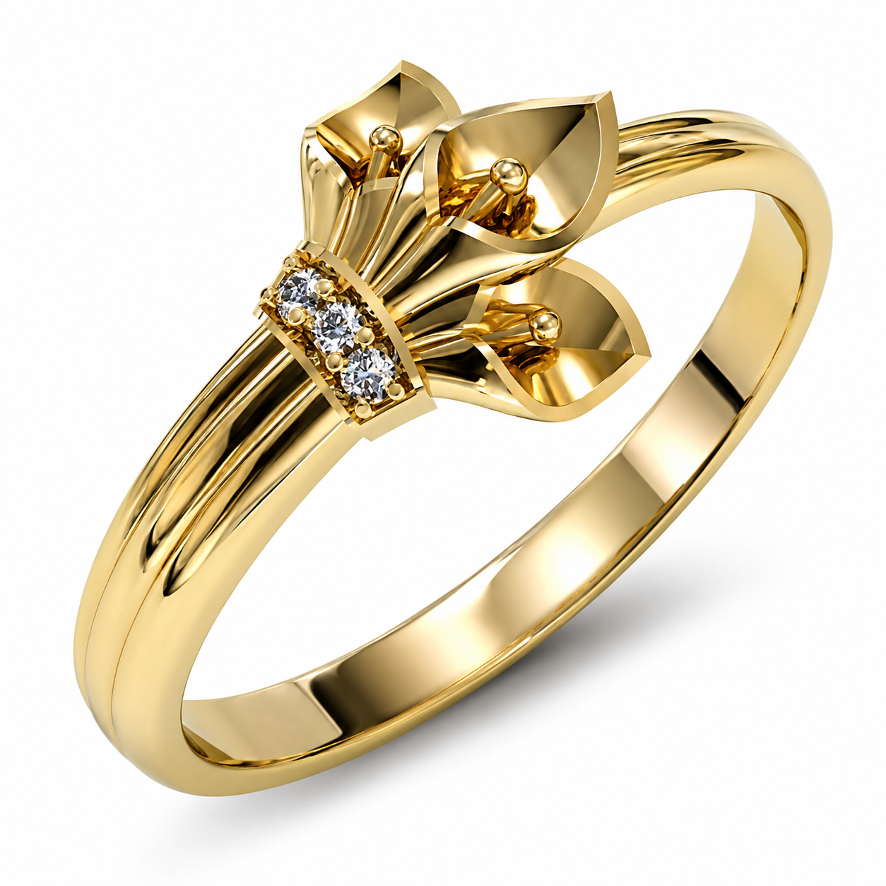 Ladies' Calla ring in gold