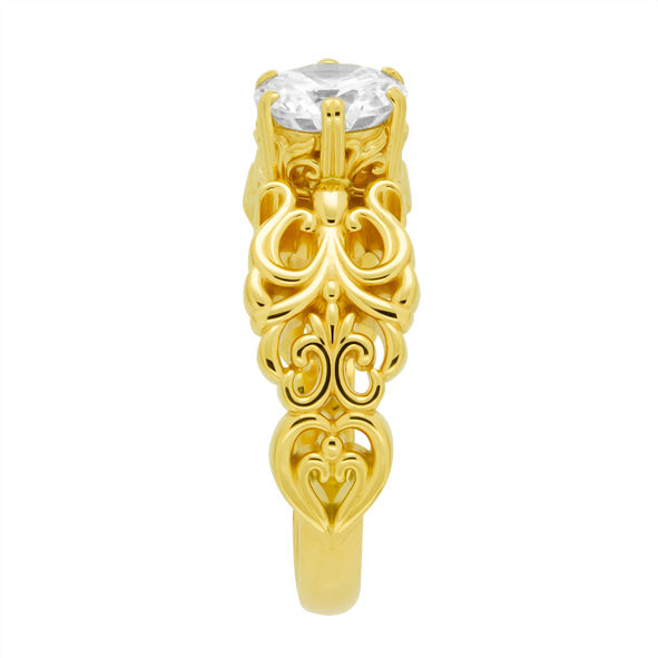 Damenring aus Gold mit Zirkonia