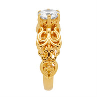 Damenring aus Gold mit Zirkonia