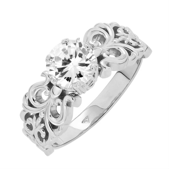 Damenring aus Gold mit Zirkonia