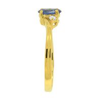 Damenring in Gelbgold 333/8kt mit Zirkonia