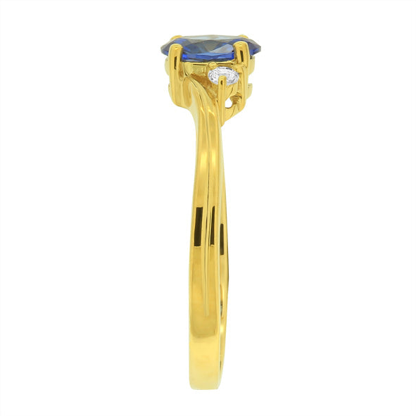 Damenring in Gelbgold 333/8kt mit Zirkonia