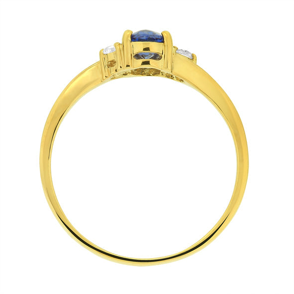 Damenring in Gelbgold 333/8kt mit Zirkonia
