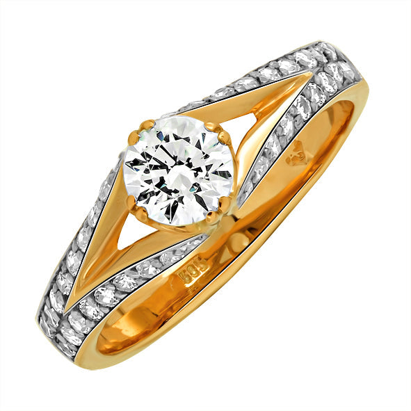 Damenring in Gelbgold 585