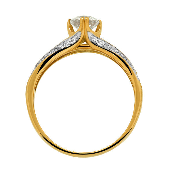 Damenring in Gelbgold 585